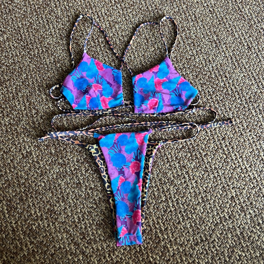 Moana Bikini warrior women seamless reversible set